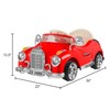 Toy Time Toy Time Ride-On Classic Coupe Car- 6V Battery Powered Vehicle- AUX Input and Remote Control, Red 961721SJV